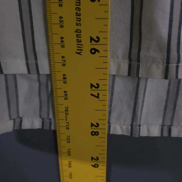Old Navy Stripes Button Down Blouse  Light‎ Puff Sleeve Light Academia Size L - Picture 5 of 8